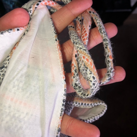 LOVERS + FRIENDS PEPLUM STRIPPED FRINGE DRESS SIZE SMALL - Picture 5 of 6